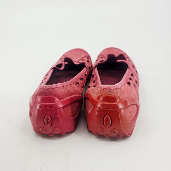 Privo by Clarks Women's Slip On Coral Pink Shoe 8 M Suede Leather Comfort Active - Picture 4 of 9